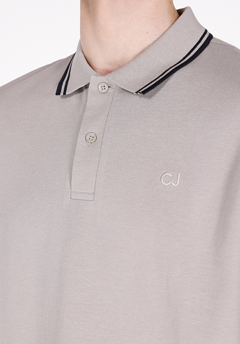 Показати інформацію про Поло З Коротким Рукавом Чоловіче Сіре  Cl1074313