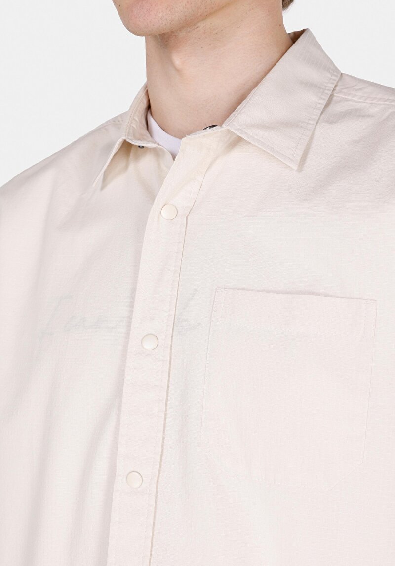 Показати інформацію про Сорочка З Довгим Рукавом Чоловіча Бежева  Cl1070136