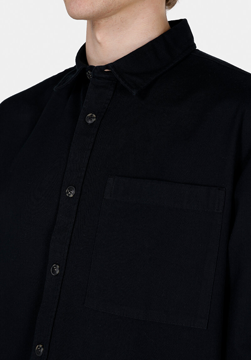 Показати інформацію про Сорочка З Довгим Рукавом Чоловіча Чорна  Cl1073012