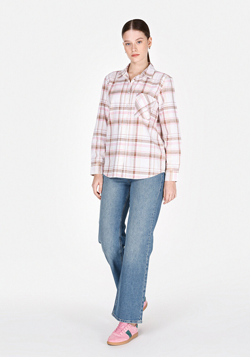 Показати інформацію про Сорочка З Довгим Рукавом Жіноча Бежева  Cl1073285