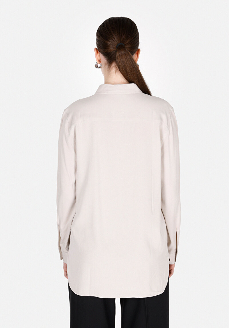 Зображення Сорочка З Довгим Рукавом Жіноча Бежева  Cl1073413