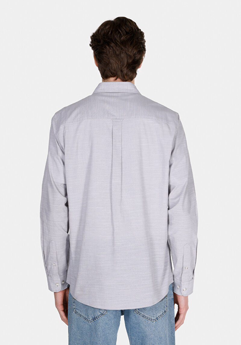 Зображення Сорочка З Довгим Рукавом Чоловіча Сіра Cl1073846