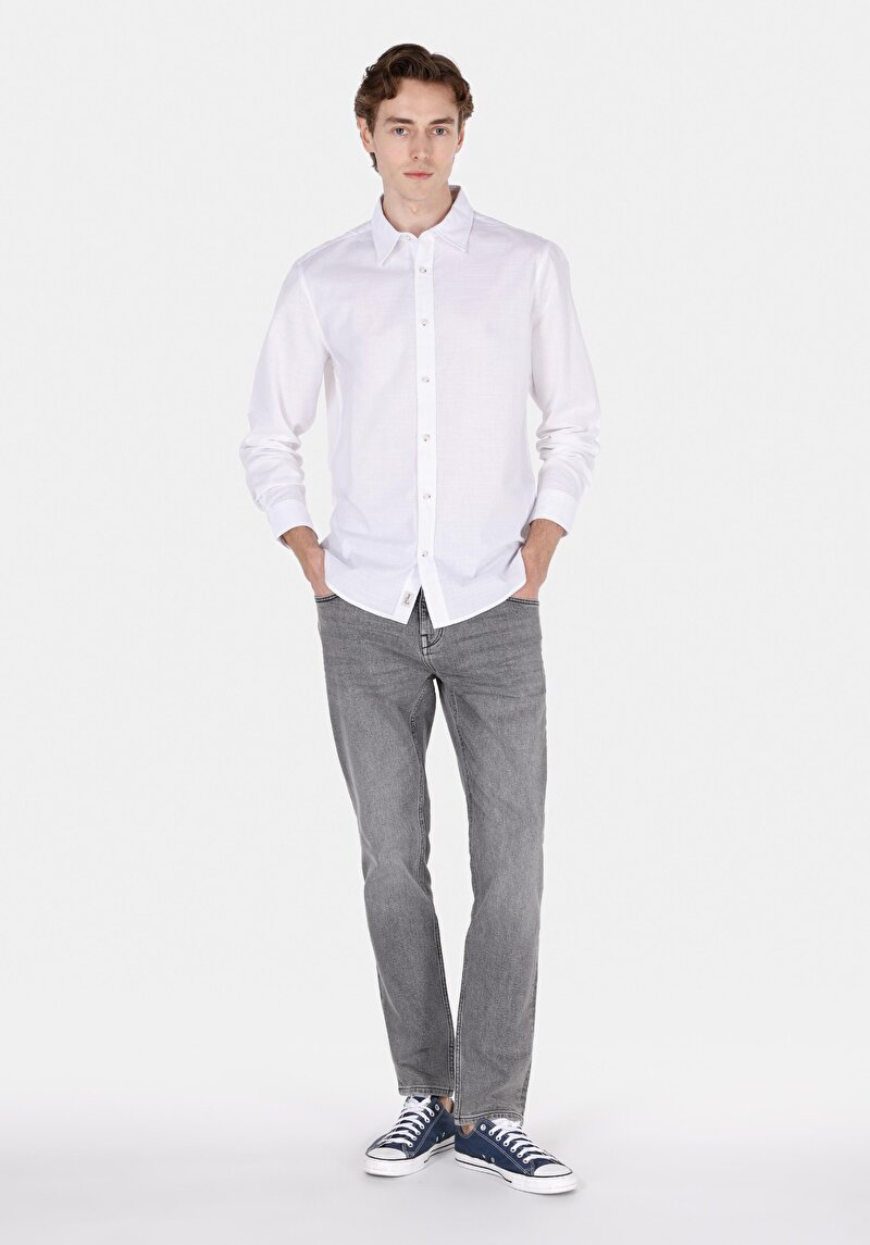 Зображення Сорочка З Довгим Рукавом Чоловіча Біла Cl1073846