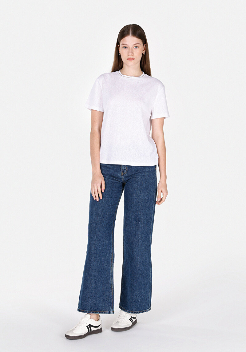 Показати інформацію про Футболка З Коротким Рукавом Жіноча Біла  Cl1073957