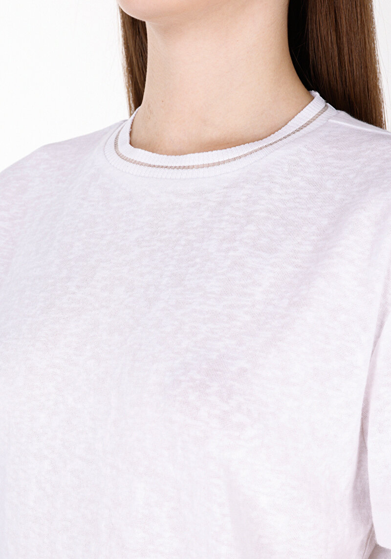 Показати інформацію про Футболка З Коротким Рукавом Жіноча Біла  Cl1073957