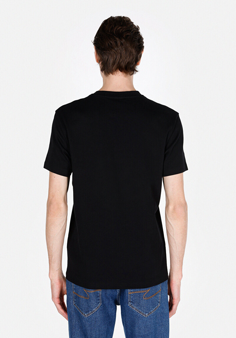 Показати інформацію про Футболка З Коротким Рукавом Чоловіча Чорна  Cl1073080