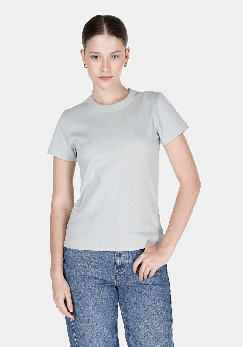 Зображення Футболка З Коротким Рукавом Жіноча Зелена  Cl1068567