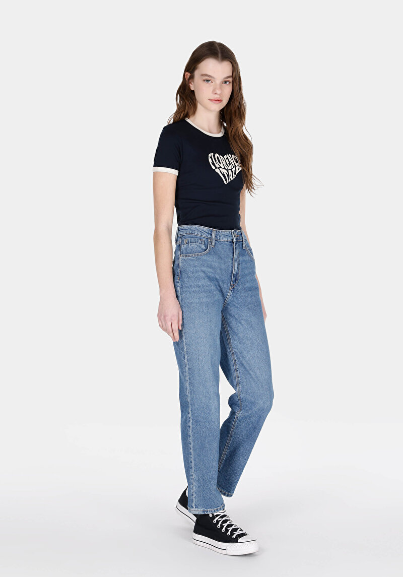 Показати інформацію про Футболка З Коротким Рукавом Жіноча Синя  Cl1073171