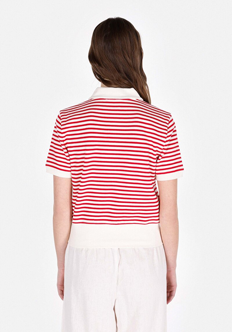 Показати інформацію про Поло З Коротким Рукавом Жіноче Червоне  Cl1073199