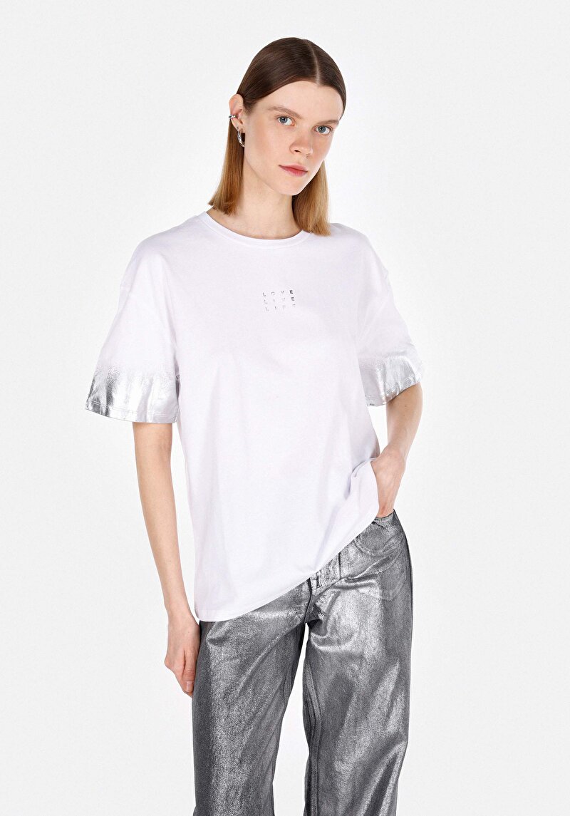 Зображення Футболка З Коротким Рукавом Жіноча Біла  Cl1073281