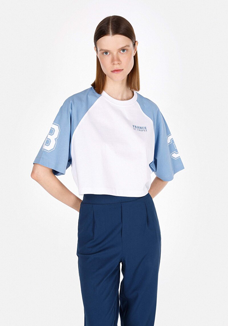 Зображення Блуза З Коротким Рукавом Жіночий Біла  Cl1073289