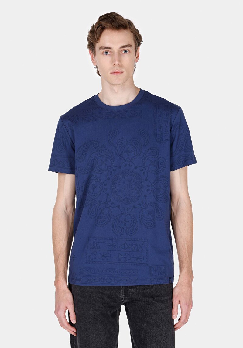 Зображення Футболка З Коротким Рукавом Чоловіча Блакитна  Cl1072056