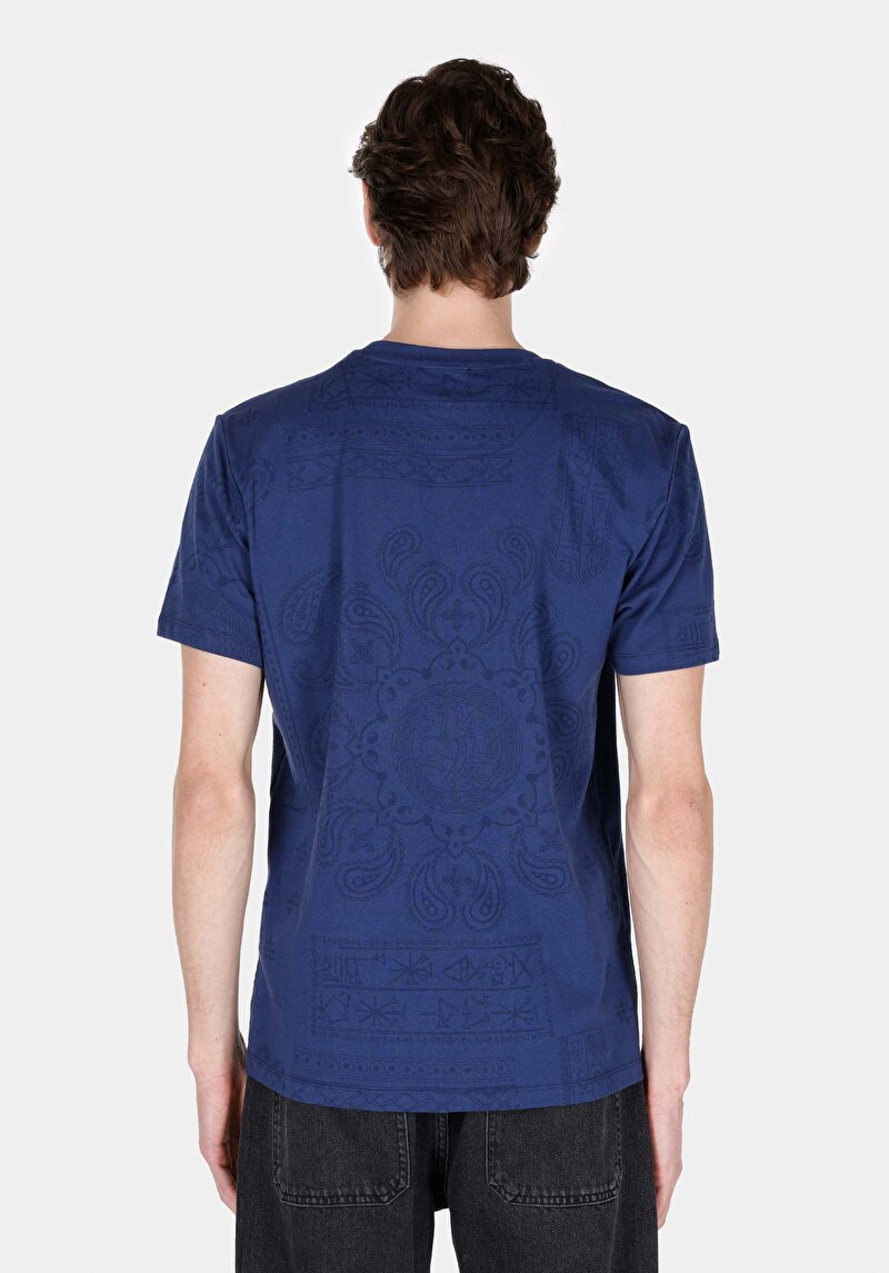 Показати інформацію про Футболка З Коротким Рукавом Чоловіча Блакитна  Cl1072056