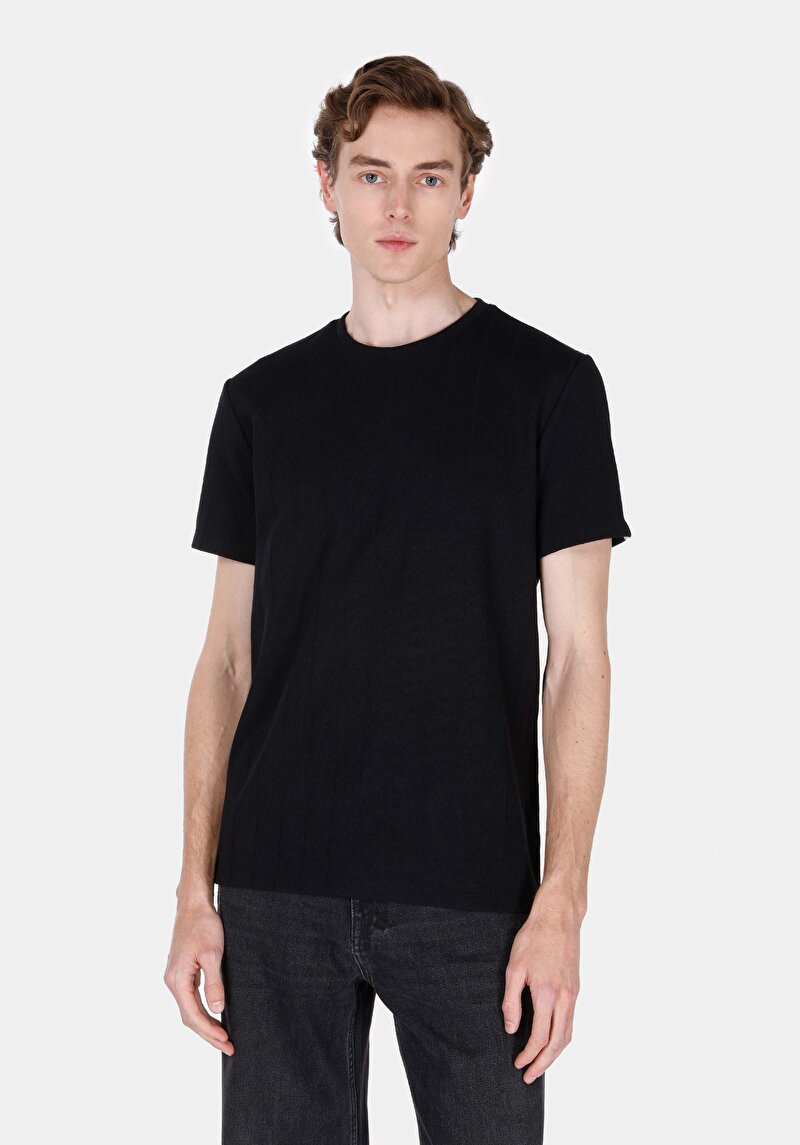 Зображення Футболка З Коротким Рукавом Чоловіча Чорна  Cl1072064