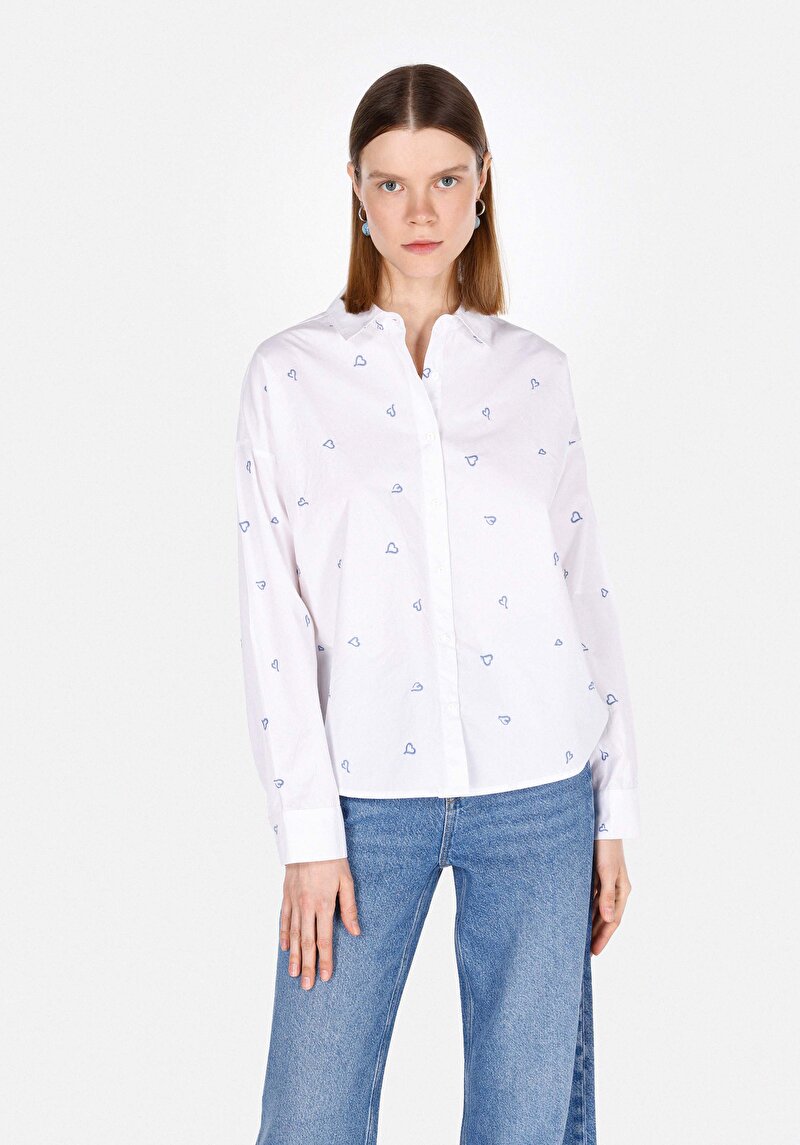 Зображення Сорочка З Довгим Рукавом Жіноча Біла Cl1073334