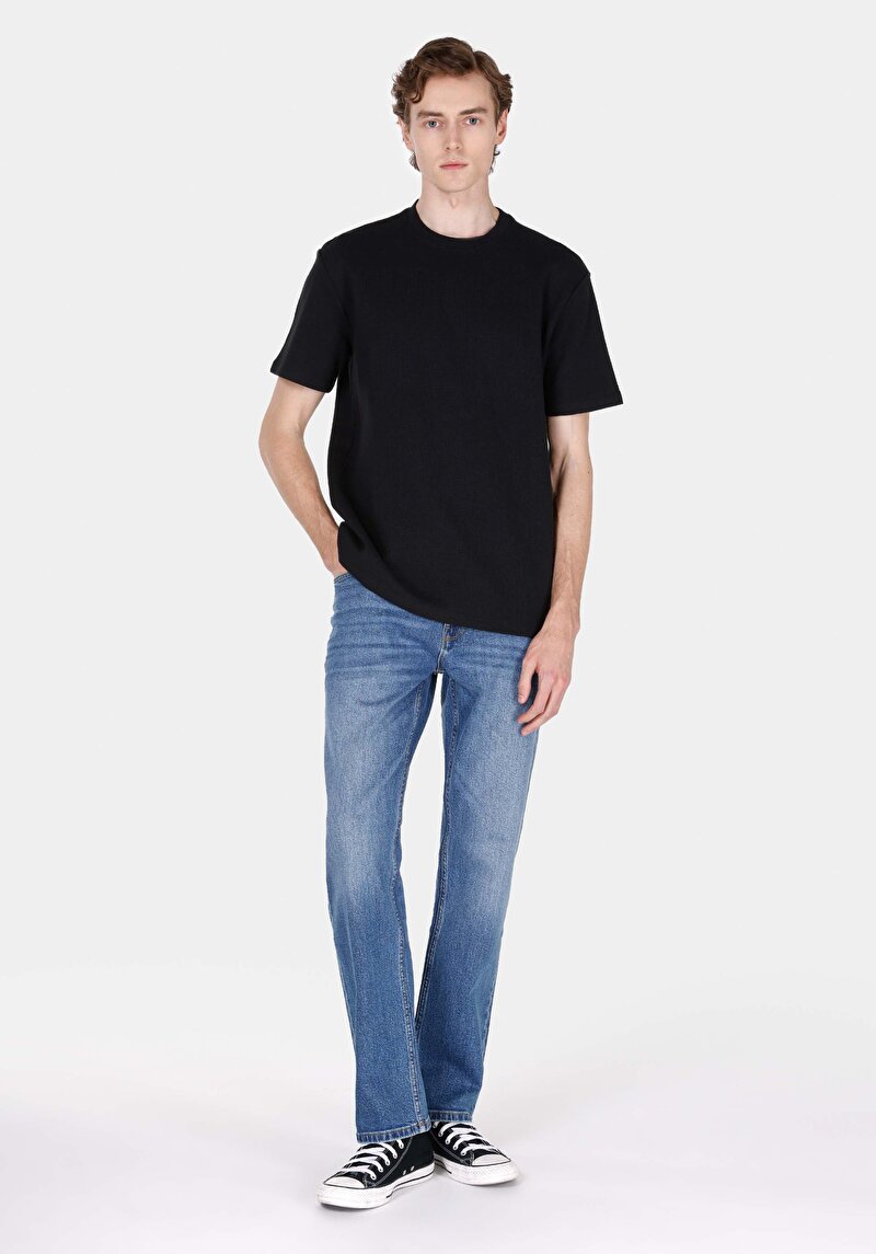 Показати інформацію про Футболка З Коротким Рукавом Чоловіча Чорна  Cl1072066