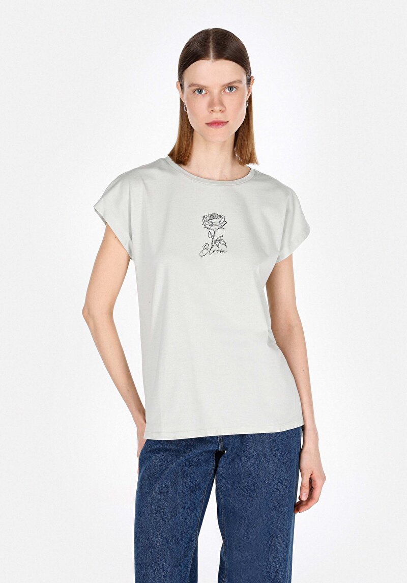 Зображення Футболка З Коротким Рукавом Жіноча Зелена  Cl1073452