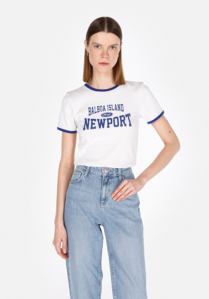 Зображення Футболка З Коротким Рукавом Жіноча Біла  Cl1073471