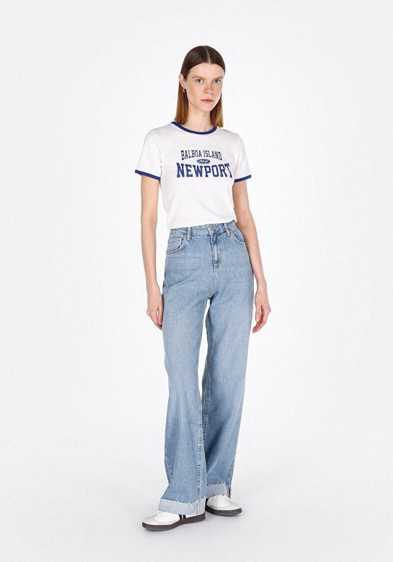 Показати інформацію про Футболка З Коротким Рукавом Жіноча Біла  Cl1073471