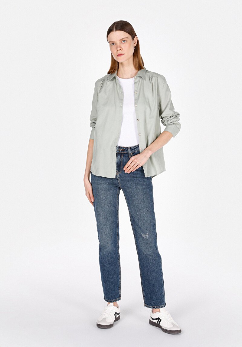 Зображення 703 Carla Джинси Жіночі Блакитні Вузького Крою Cl1073493