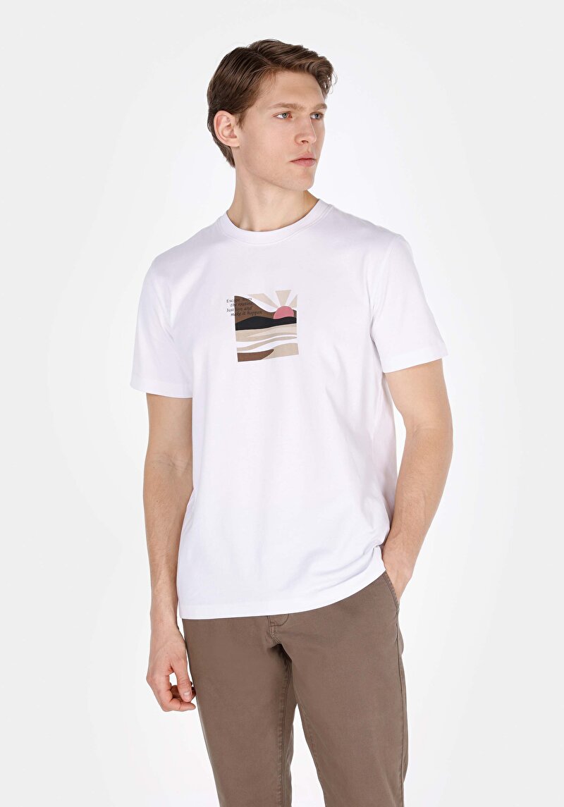 Зображення Футболка З Коротким Рукавом Чоловіча Біла  Cl1072847