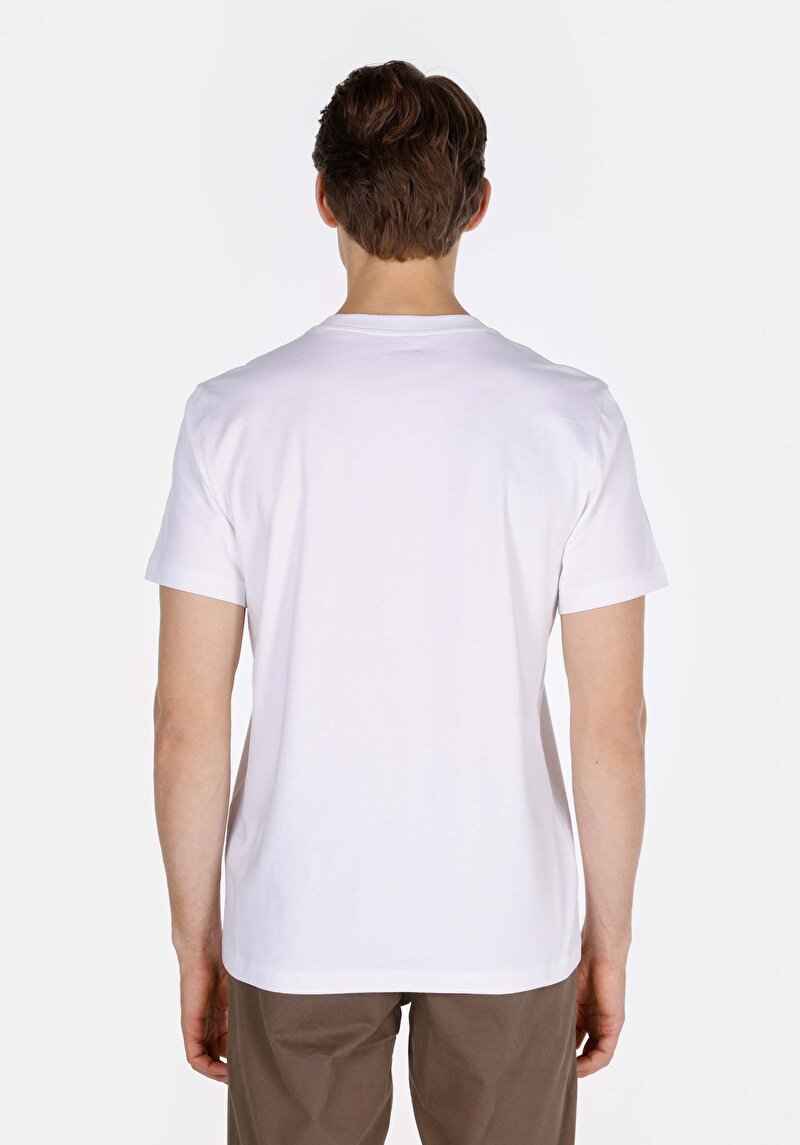 Показати інформацію про Футболка З Коротким Рукавом Чоловіча Біла  Cl1072847