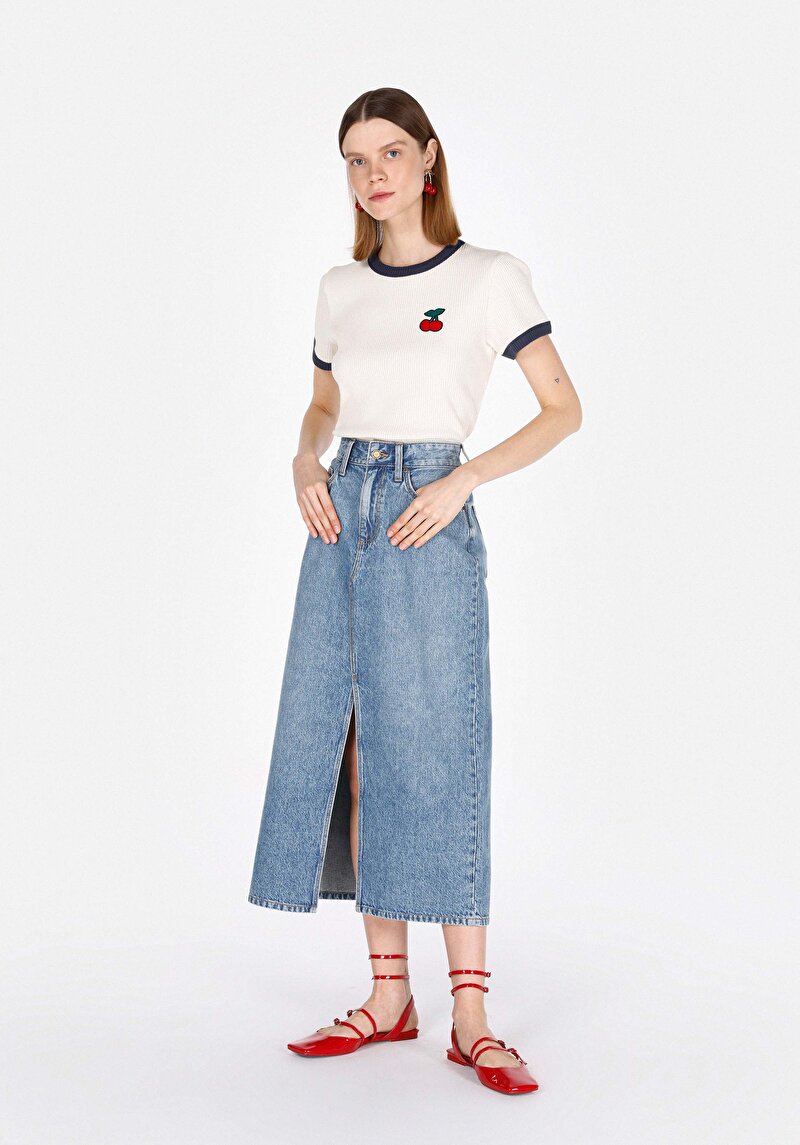 Зображення Спідниця Жіноча Блакитна  Cl1073906