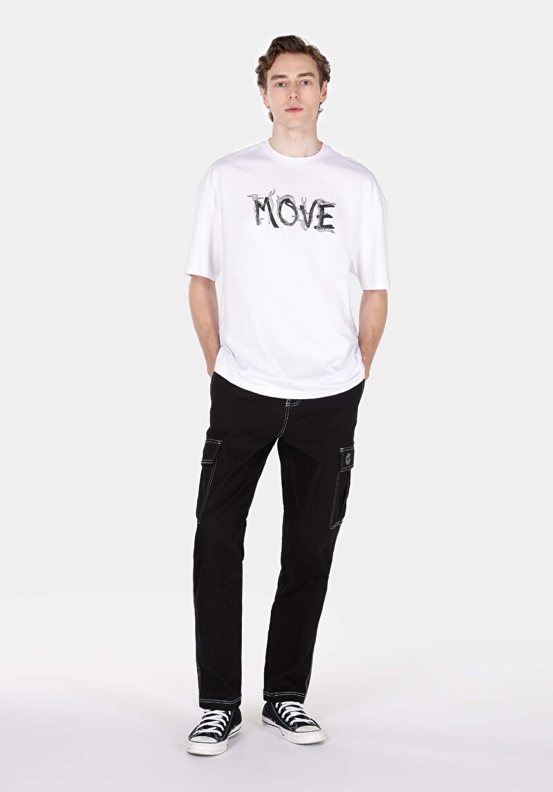 Показати інформацію про Футболка З Коротким Рукавом Чоловіча Біла  Cl1073006