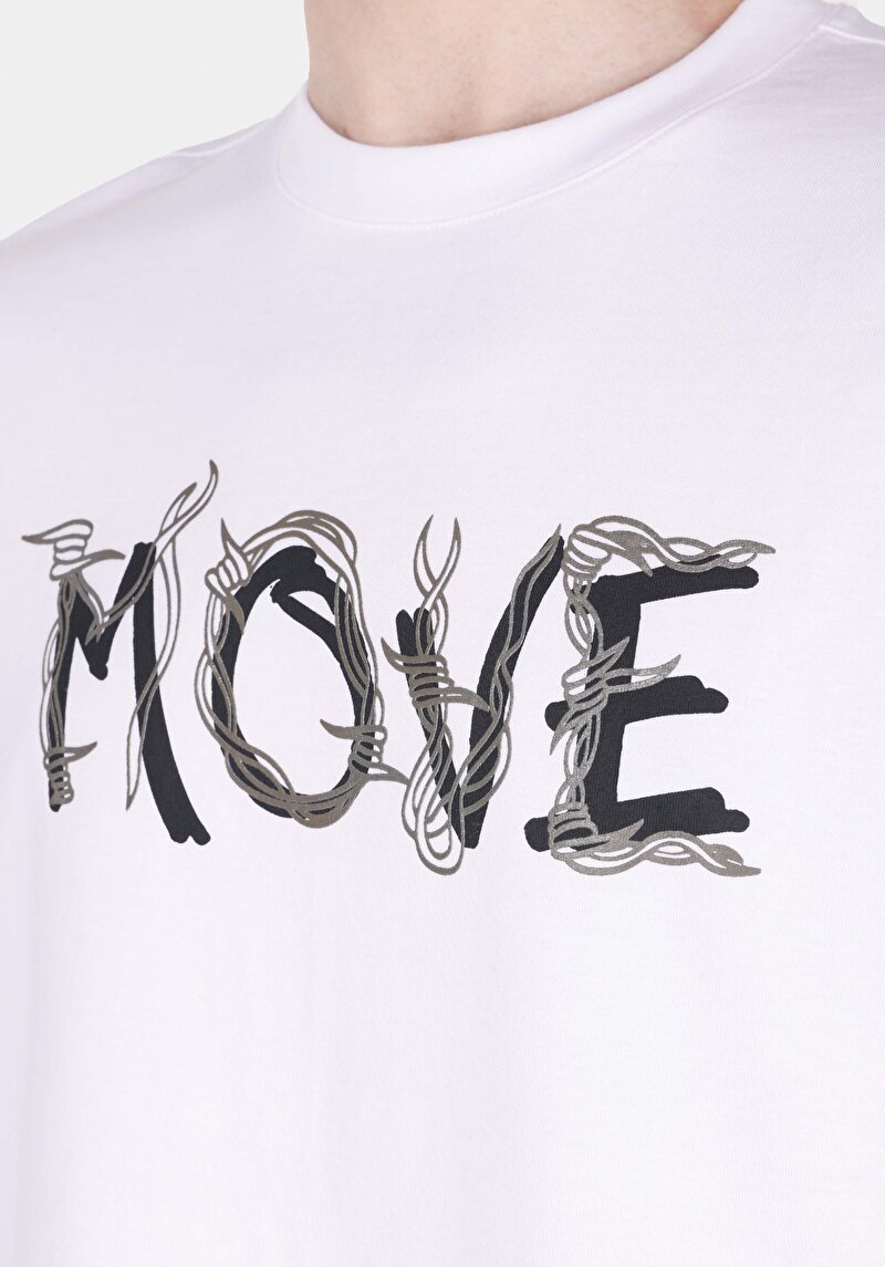 Показати інформацію про Футболка З Коротким Рукавом Чоловіча Біла  Cl1073006