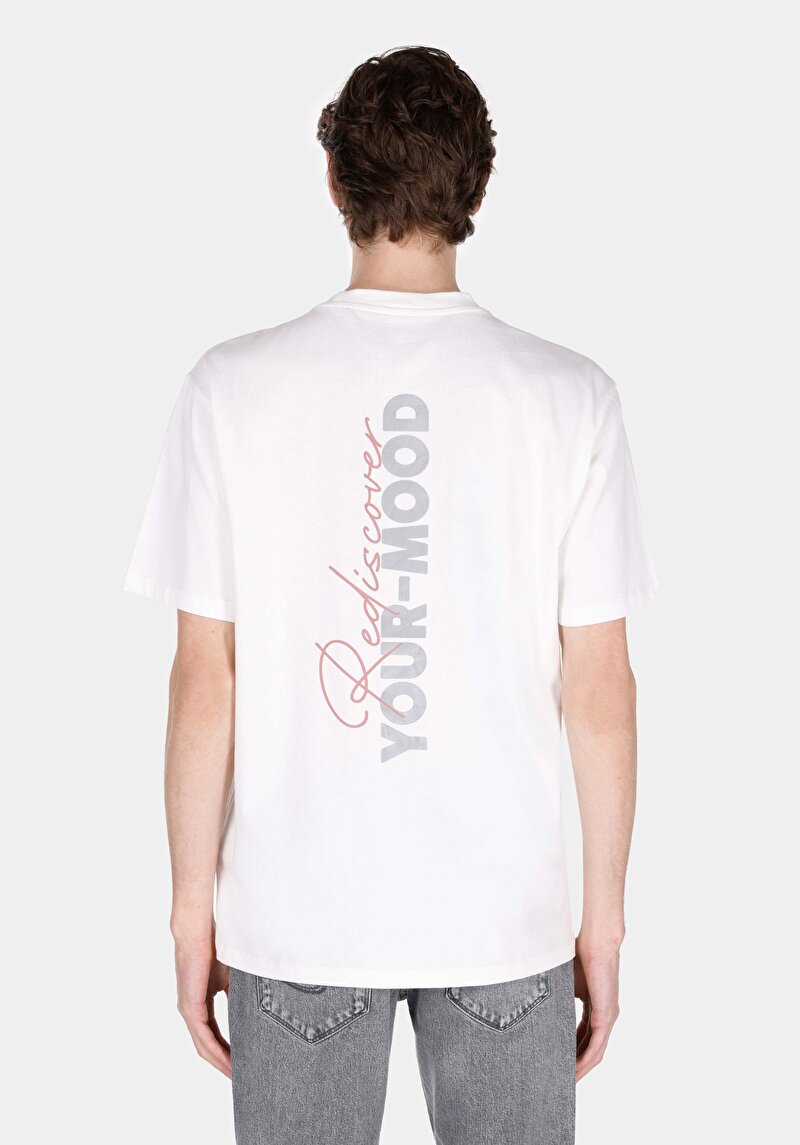 Показати інформацію про Футболка З Коротким Рукавом Чоловіча Біла  Cl1073046