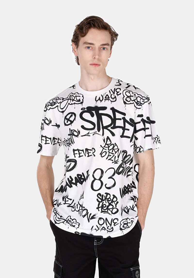 Зображення Футболка З Коротким Рукавом Чоловіча Біла  Cl1073103