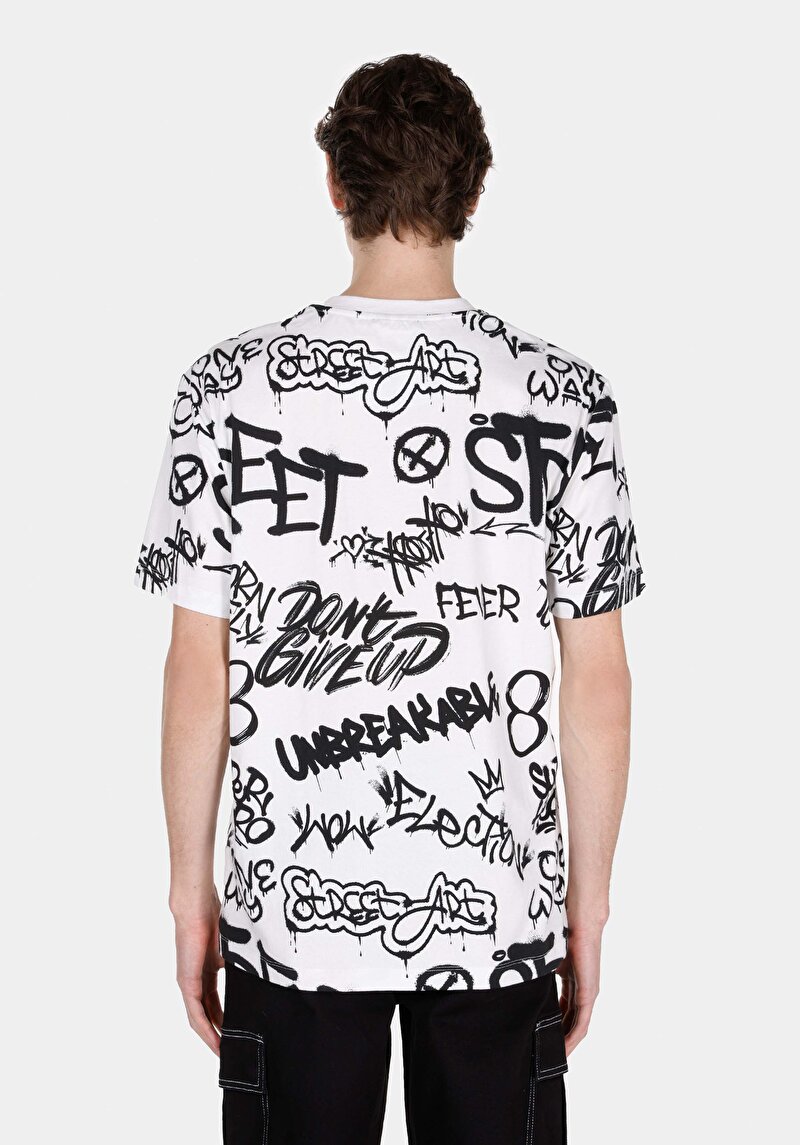 Показати інформацію про Футболка З Коротким Рукавом Чоловіча Біла  Cl1073103