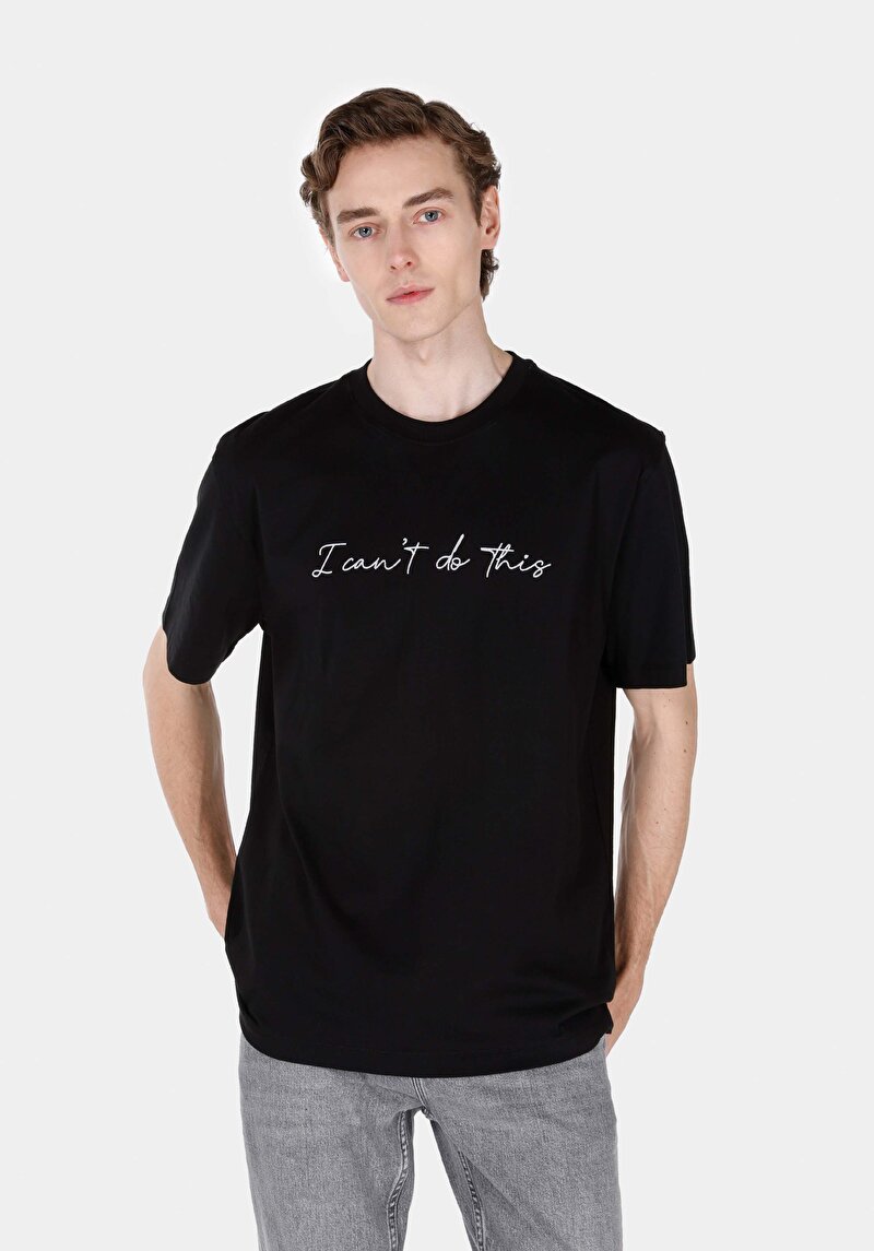 Зображення Футболка З Коротким Рукавом Чоловіча Чорна  Cl1073107