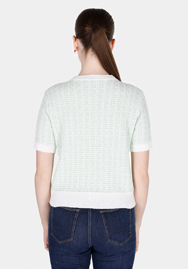 Показати інформацію про Светр Із Коротким Рукавом Жіночий Зелений  Cl1073133