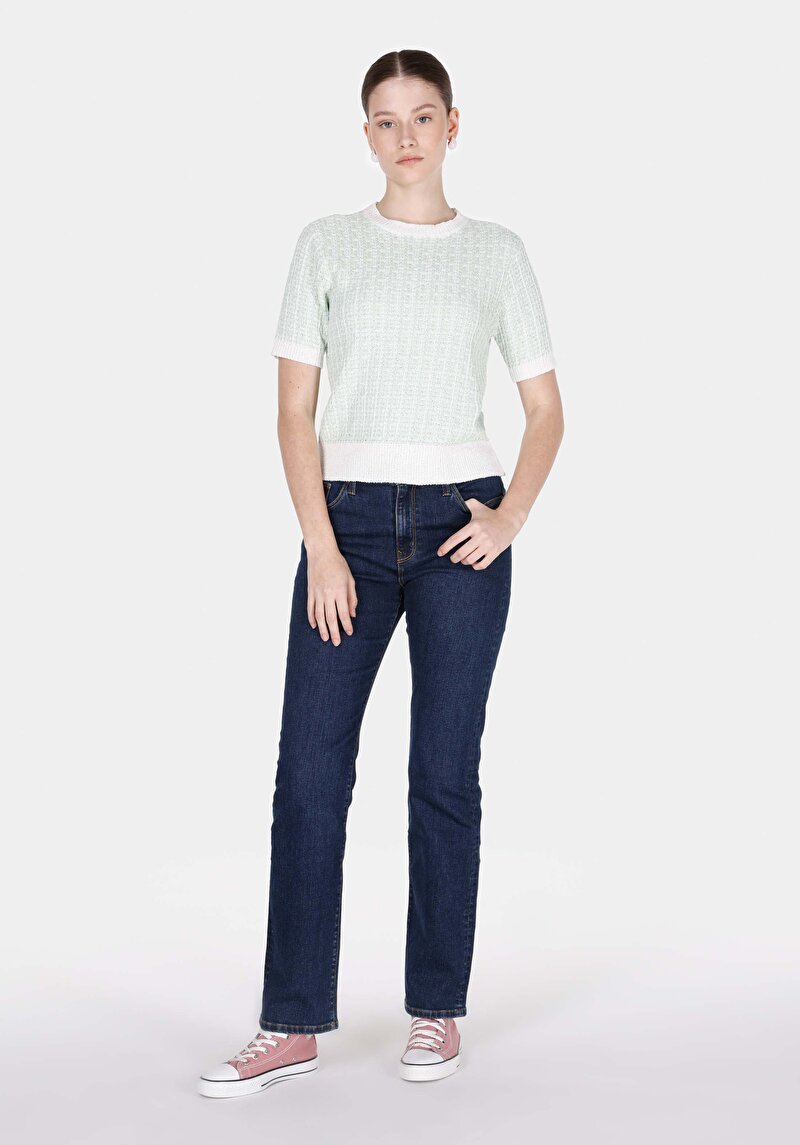 Показати інформацію про Светр Із Коротким Рукавом Жіночий Зелений  Cl1073133