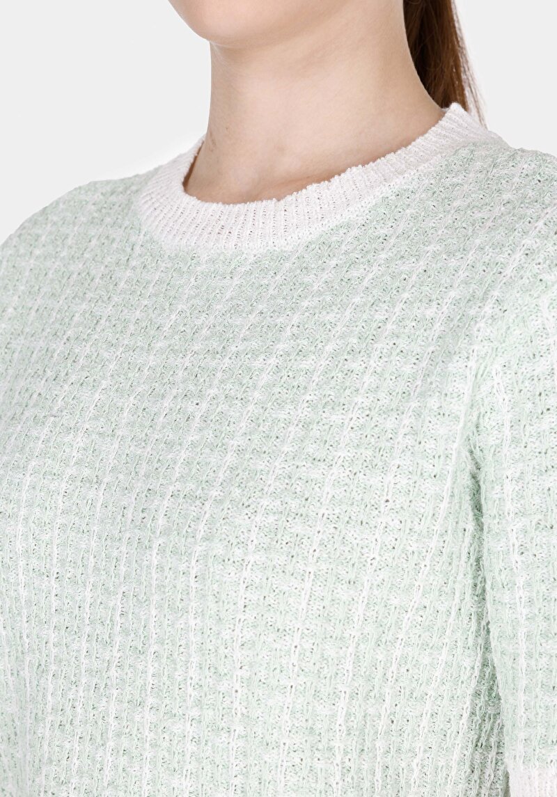 Показати інформацію про Светр Із Коротким Рукавом Жіночий Зелений  Cl1073133