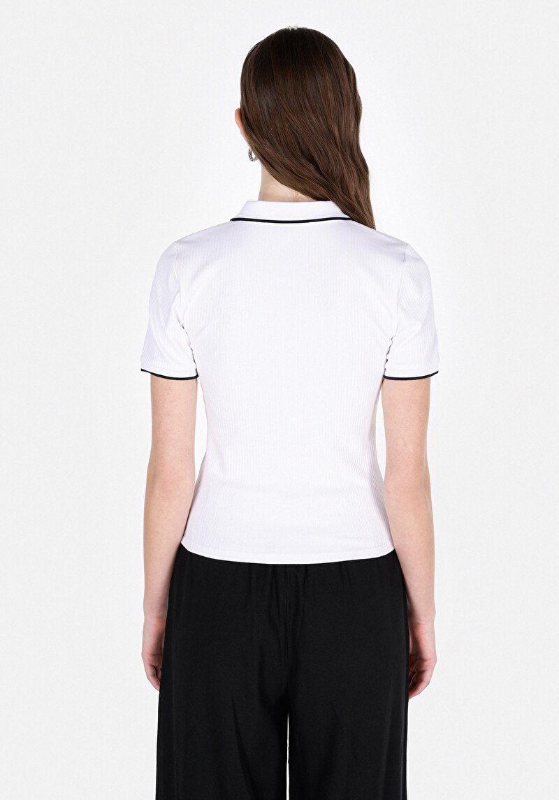 Показати інформацію про Поло З Коротким Рукавом Жіноче Біле  Cl1074585