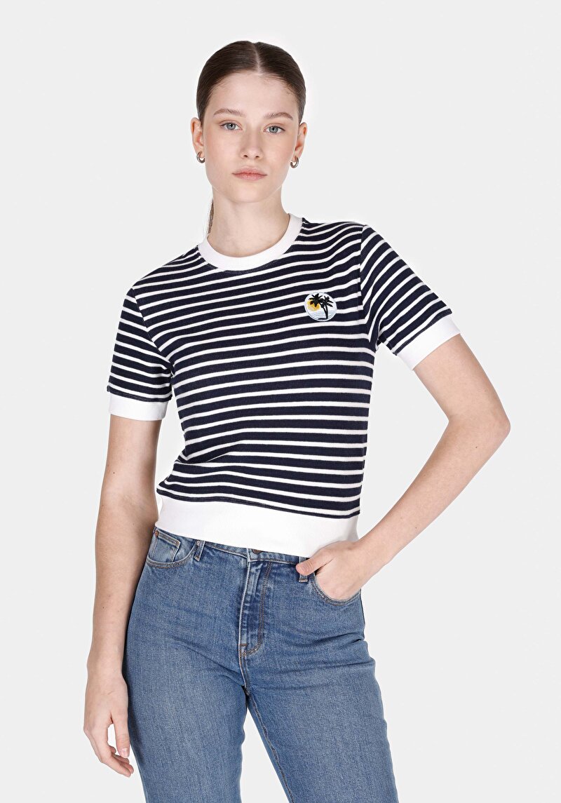 Зображення Светр Із Коротким Рукавом Жіночий Білий  Cl1073196