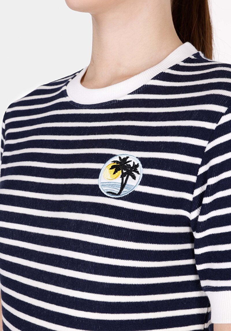 Показати інформацію про Светр Із Коротким Рукавом Жіночий Білий  Cl1073196