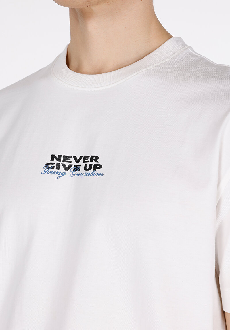 Показати інформацію про Футболка З Коротким Рукавом Чоловіча Біла  Cl1073319