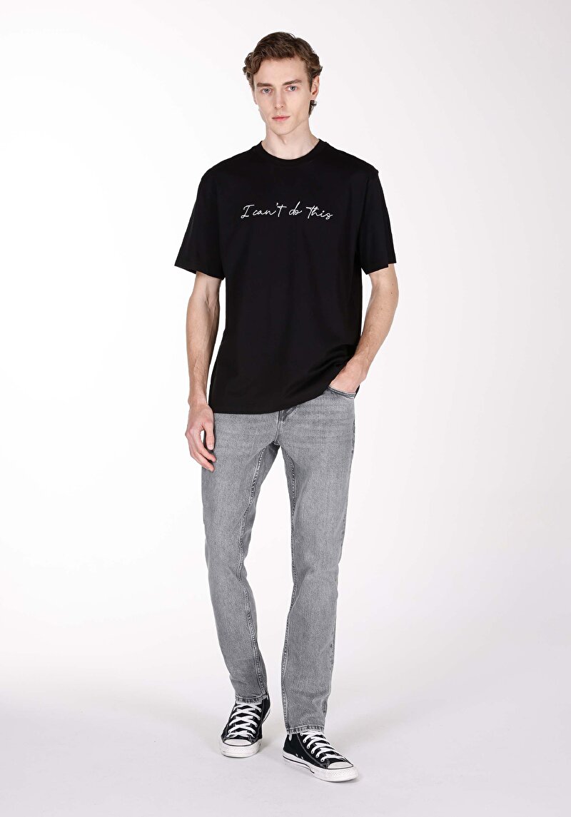 Зображення 044 Karl Джинси Чоловічі Чорні Прямого Крою Cl1073412