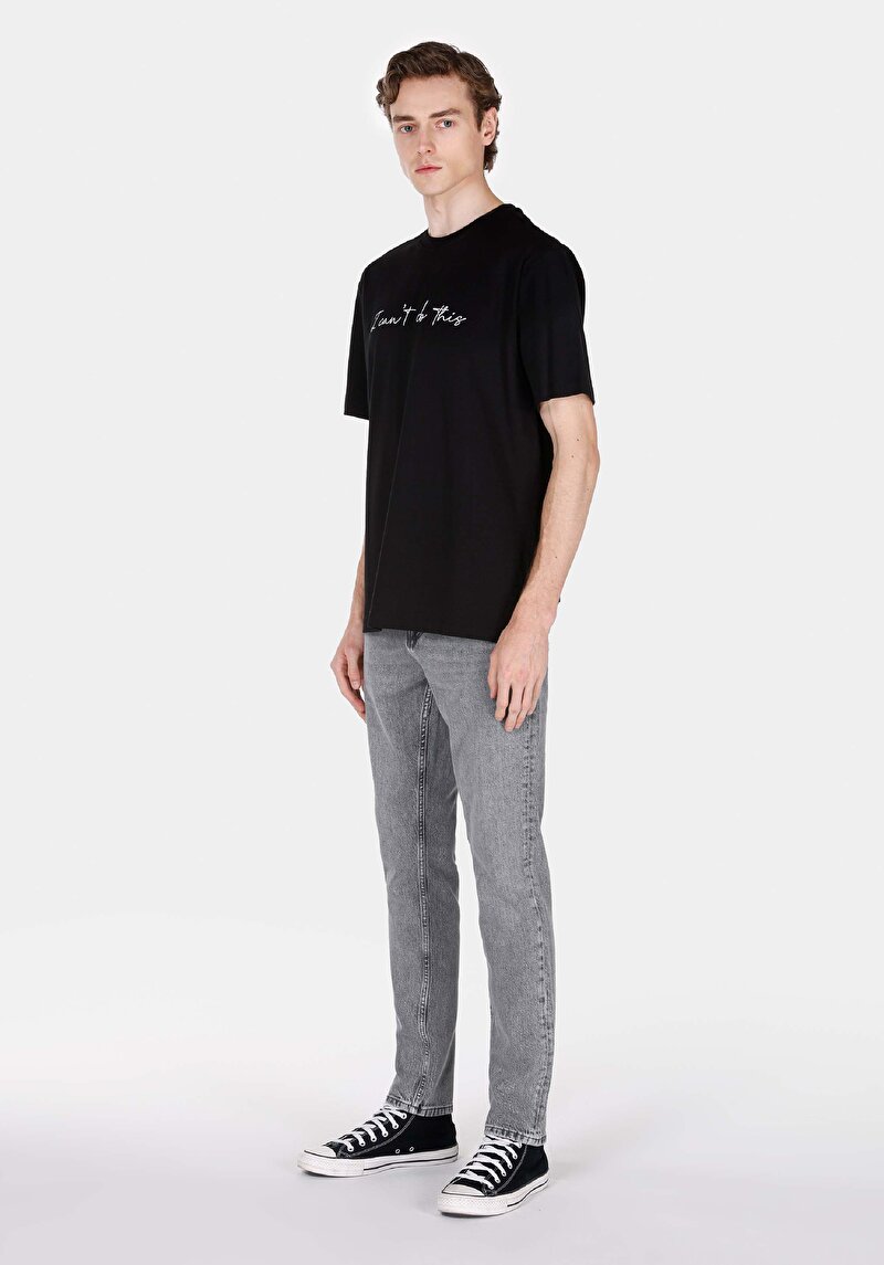 Зображення 044 Karl Джинси Чоловічі Чорні Прямого Крою Cl1073412