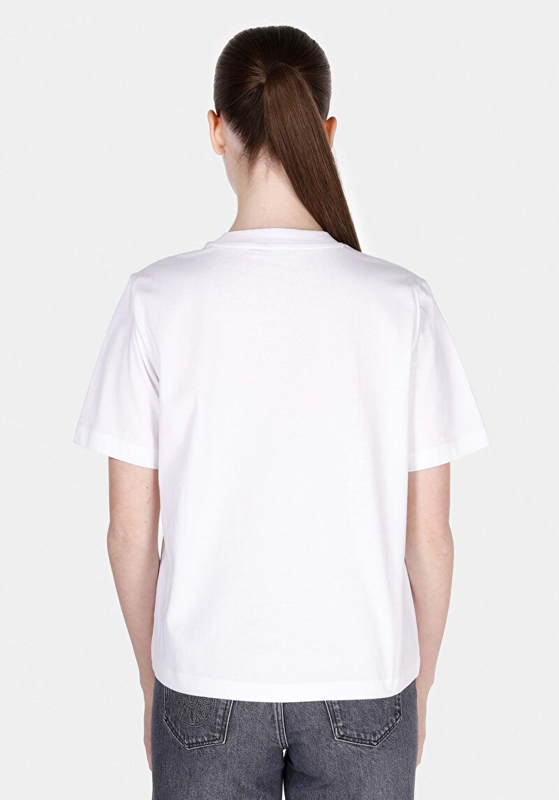 Показати інформацію про Футболка З Коротким Рукавом Жіноча Біла  Cl1073470