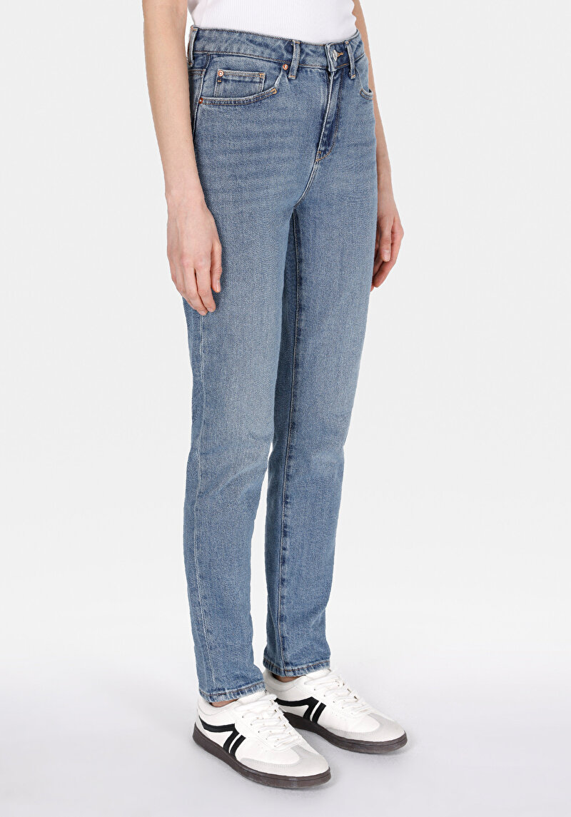 Зображення 703 Carla Джинси Жіночі Блакитні Вузького Крою Cl1073494