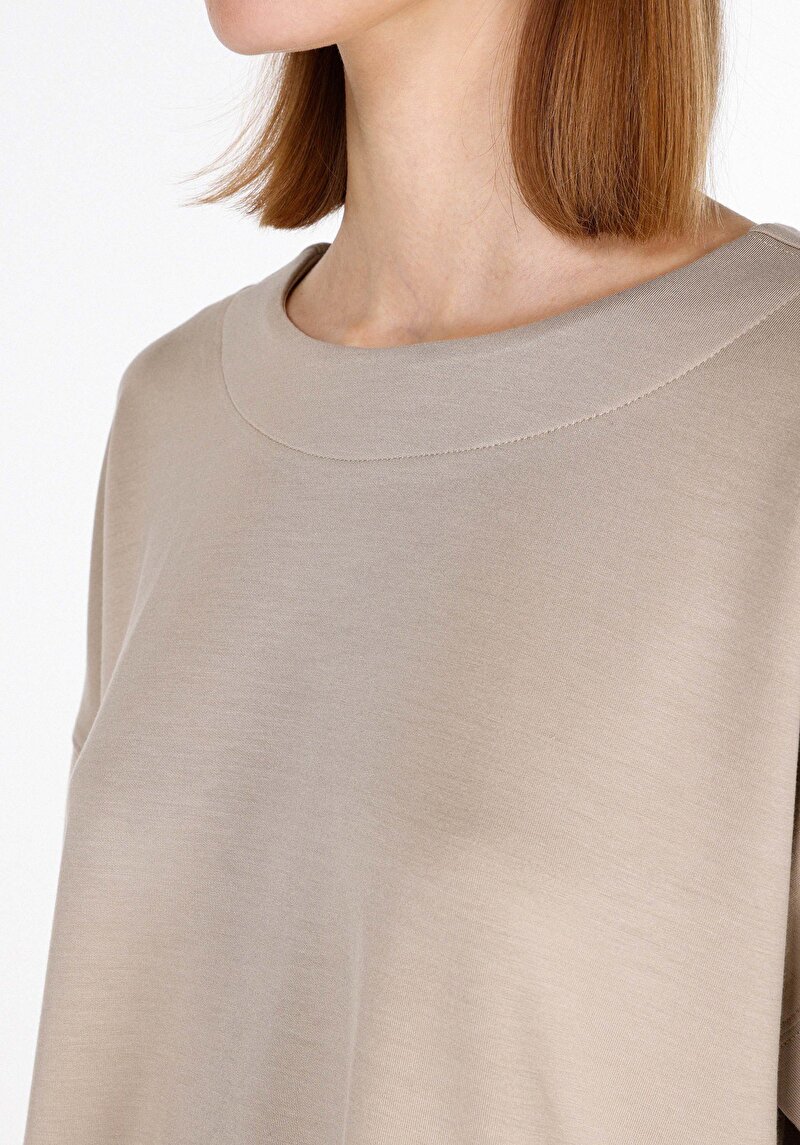 Показати інформацію про Блуза З Коротким Рукавом Жіночий Бежева  Cl1073031