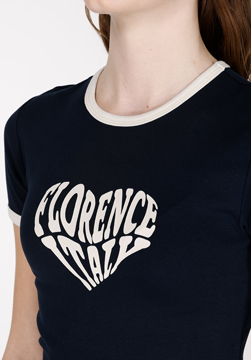 Показати інформацію про Футболка З Коротким Рукавом Жіноча Синя  Cl1073171