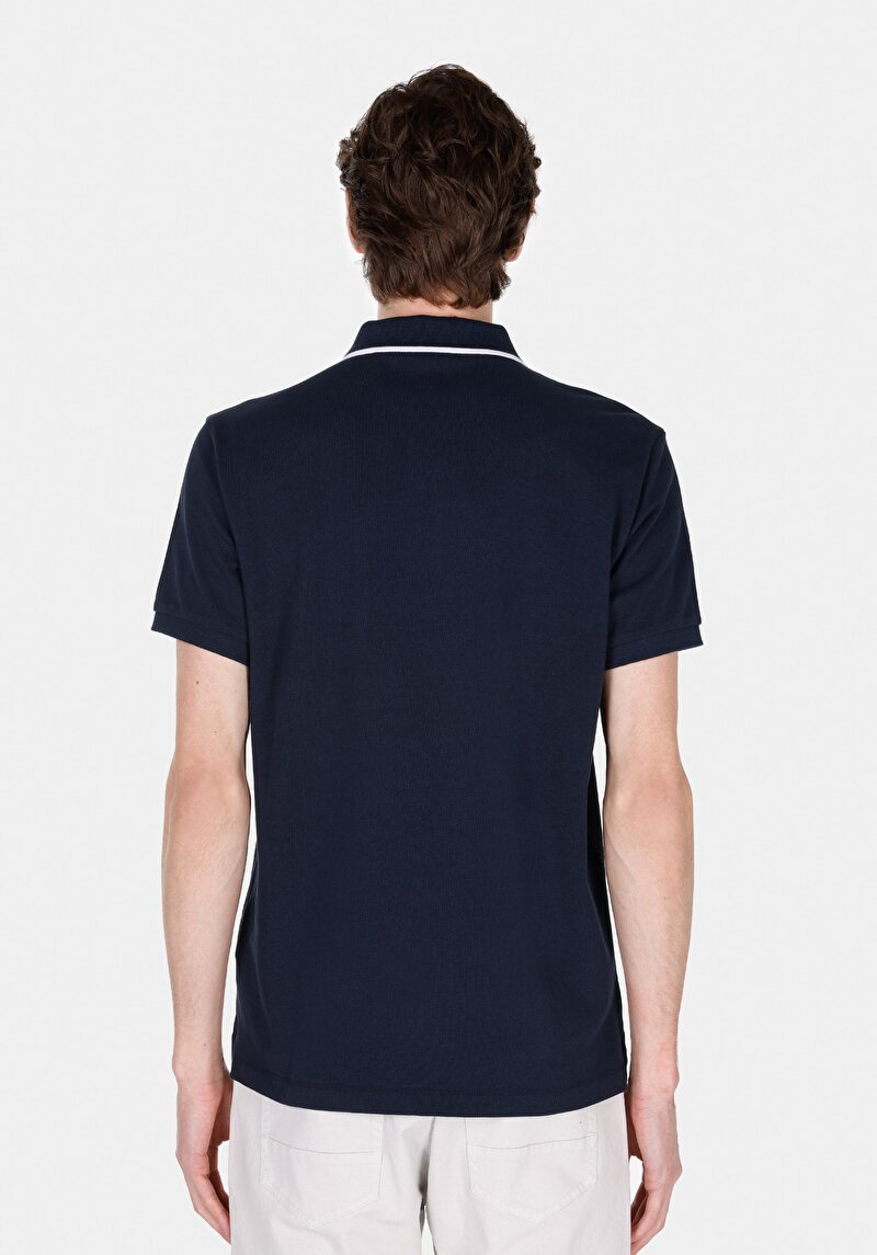 Показати інформацію про Поло З Коротким Рукавом Чоловіче Синє  Cl1073958