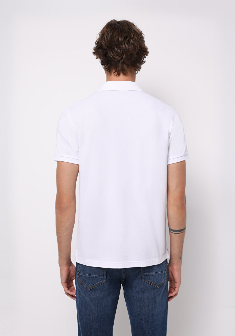 Зображення Поло З Коротким Рукавом Чоловіче Біле Cl1073960