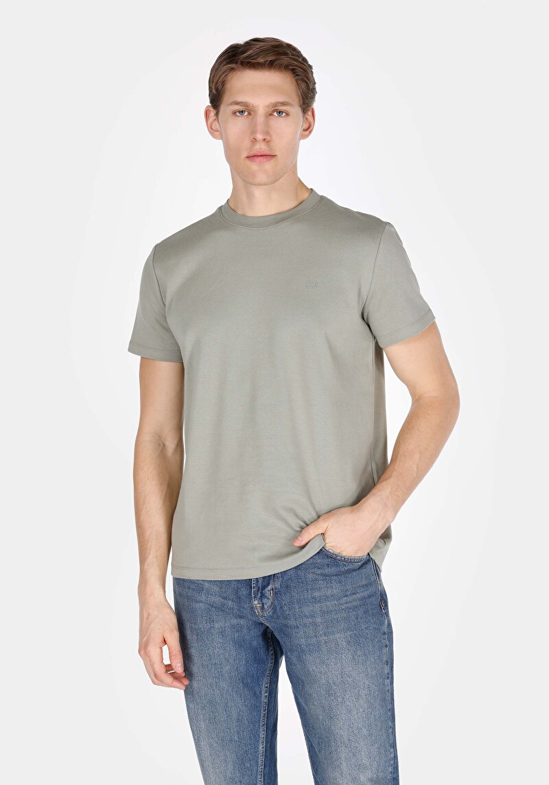 Зображення Футболка З Коротким Рукавом Чоловіча Зелена  Cl1073963