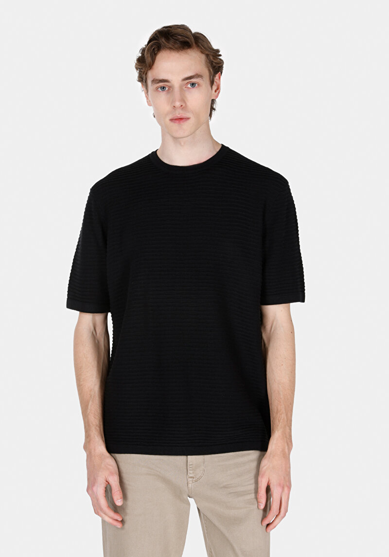 Зображення Светр Із Коротким Рукавом Чорний Cl1073996